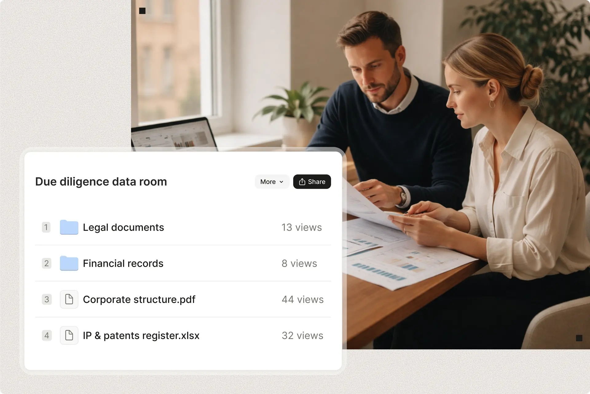 Due diligence use case