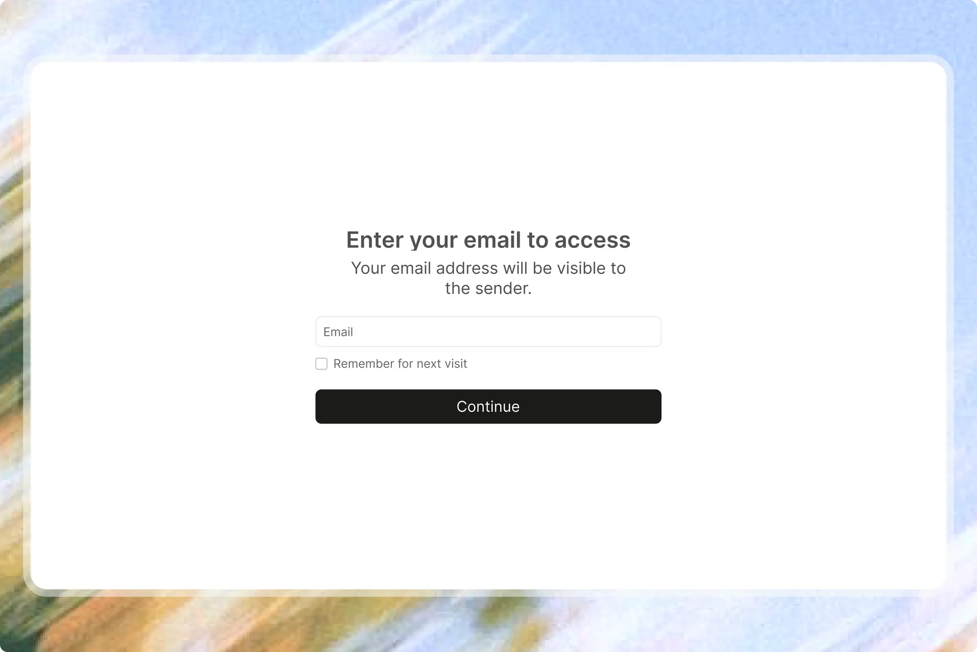 Require email