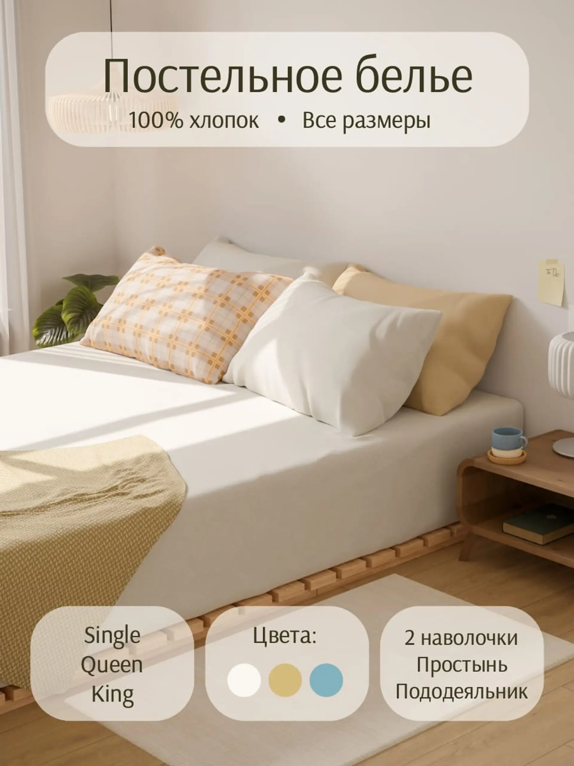 Бежевая товары для дома Инфографика товара страница 1