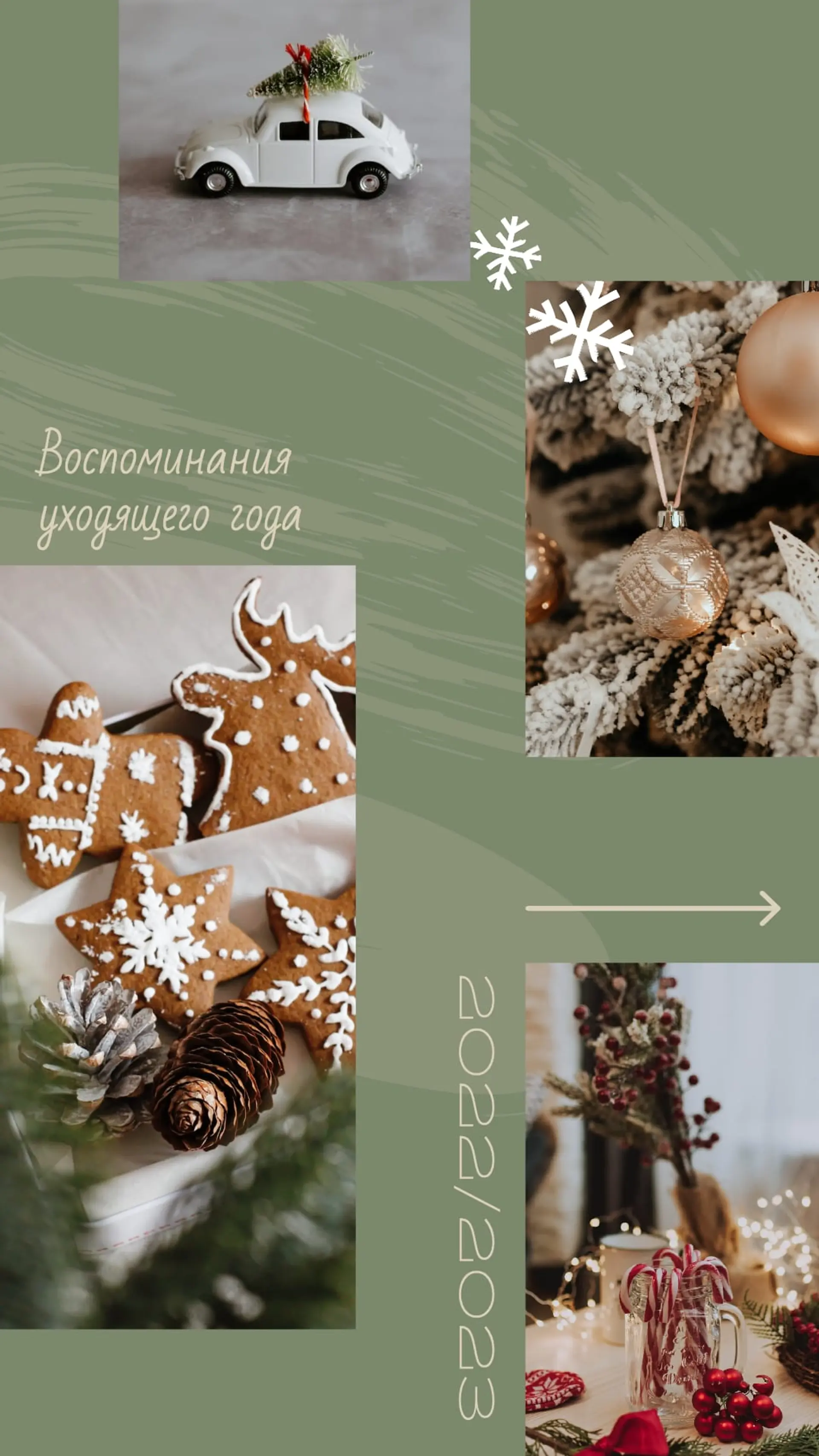 Новогодние воспоминания Инстаграм Сторис страница 1