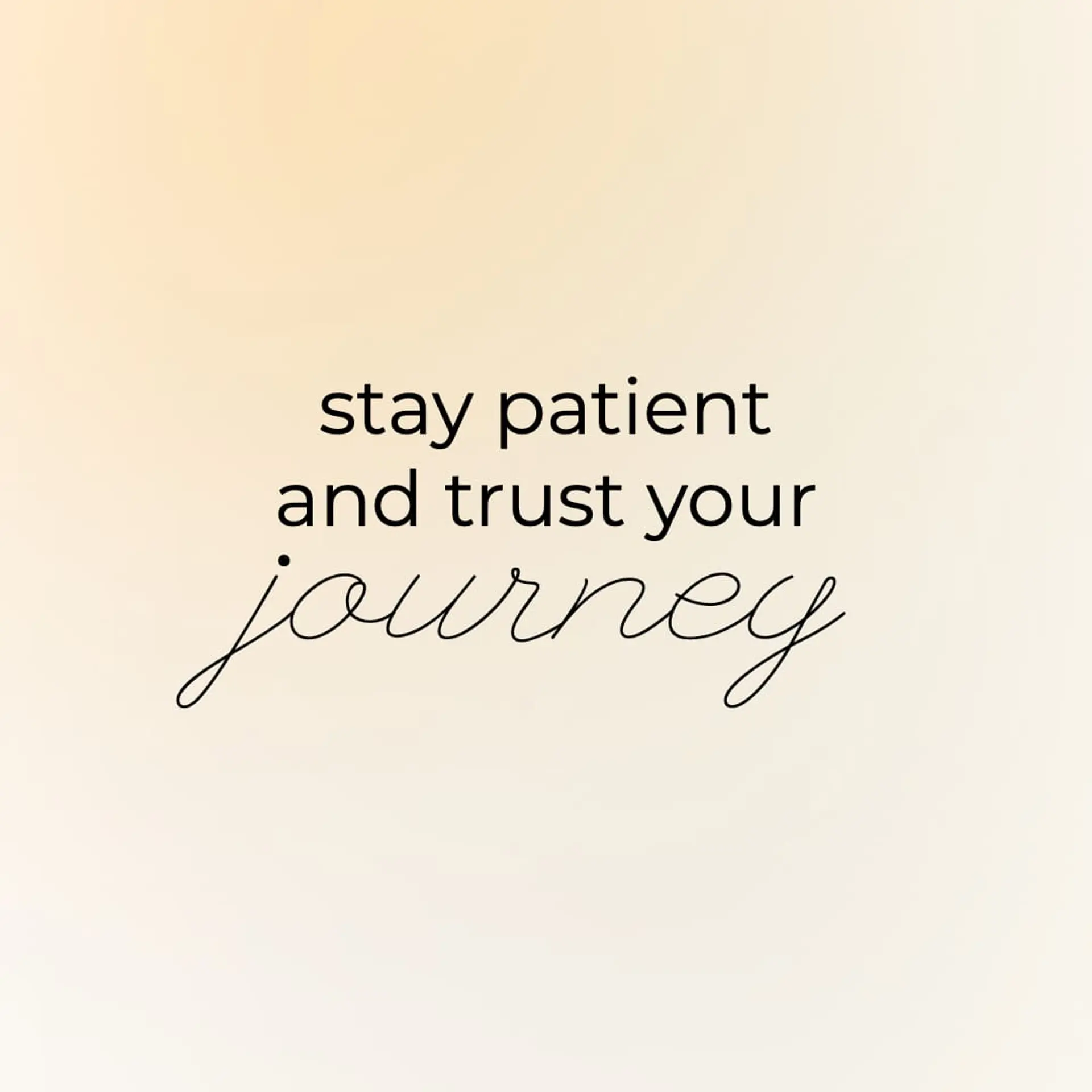 Stay Patient Quote Инстаграм Пост страница 1